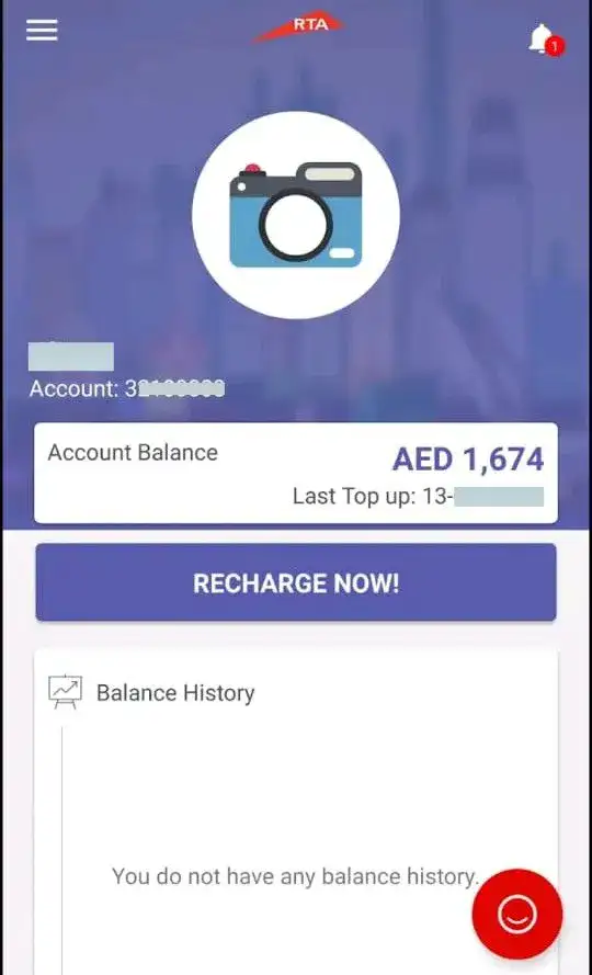 check salik balance on Salik smart app
