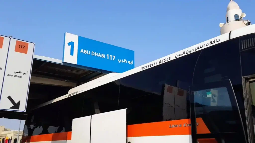 sharjah to abu dhabi bus timings
